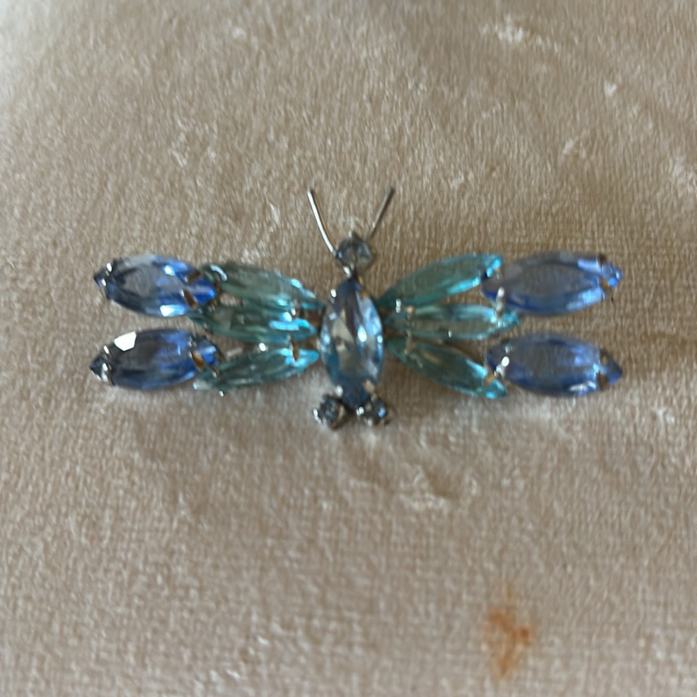 Set of two rhinestone brooches - Picture 4 of 5